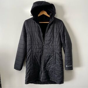 Free Country Black Chalet Cire Reversible Jacket, Size L (see note)